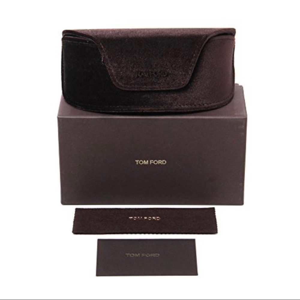 TOM FORD LARGE BROWN VELVET SUNGLASSES CASE
